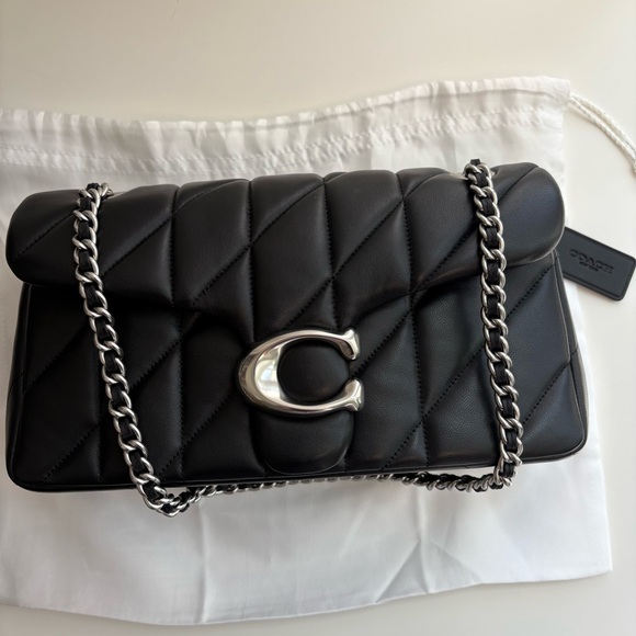 Coach Tabby 26 Shoulder Bag, Black/ Silver Hardware NWOT - Picture 2 of 16